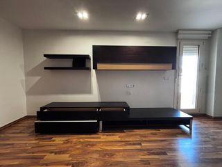 Mueble TV salón - Negro/Marrón