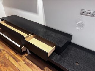 Mueble TV salón - Negro/Marrón