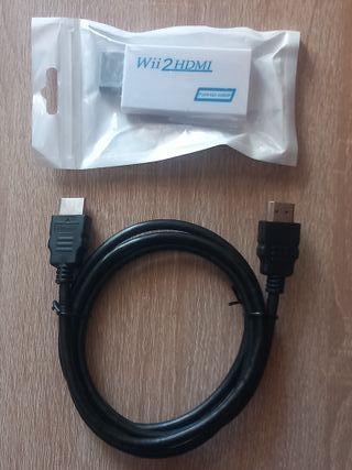 Adaptador Wii a HDMI + Cable 1.5m
