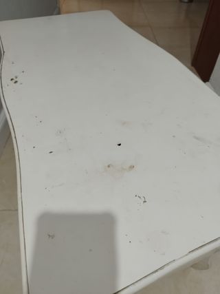 Mesa centro blanca - madera