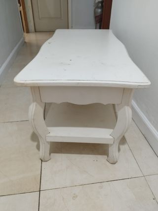 Mesa centro blanca - madera