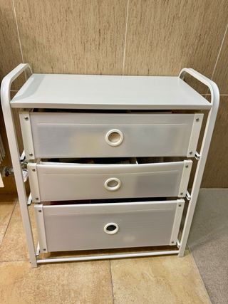 Mueble auxiliar 3 cajones blanco
