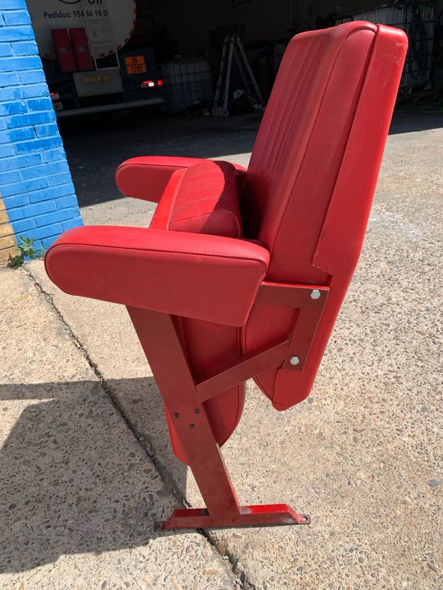 Butacas cine teatro vintage rojas