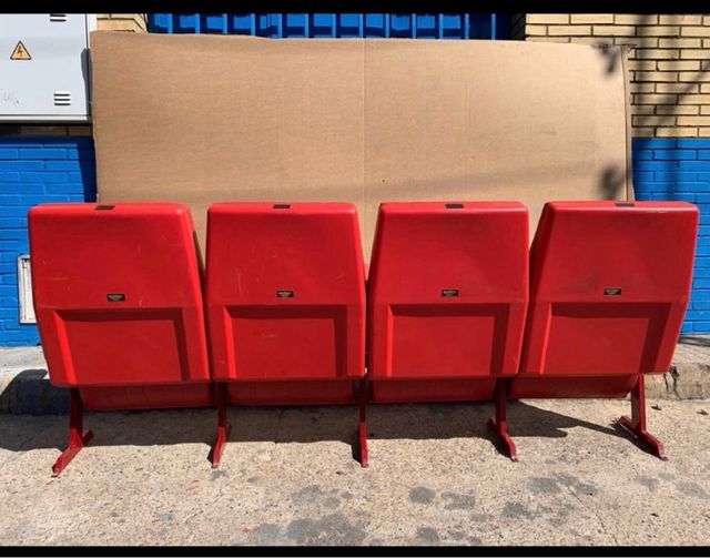 Butacas cine teatro vintage rojas