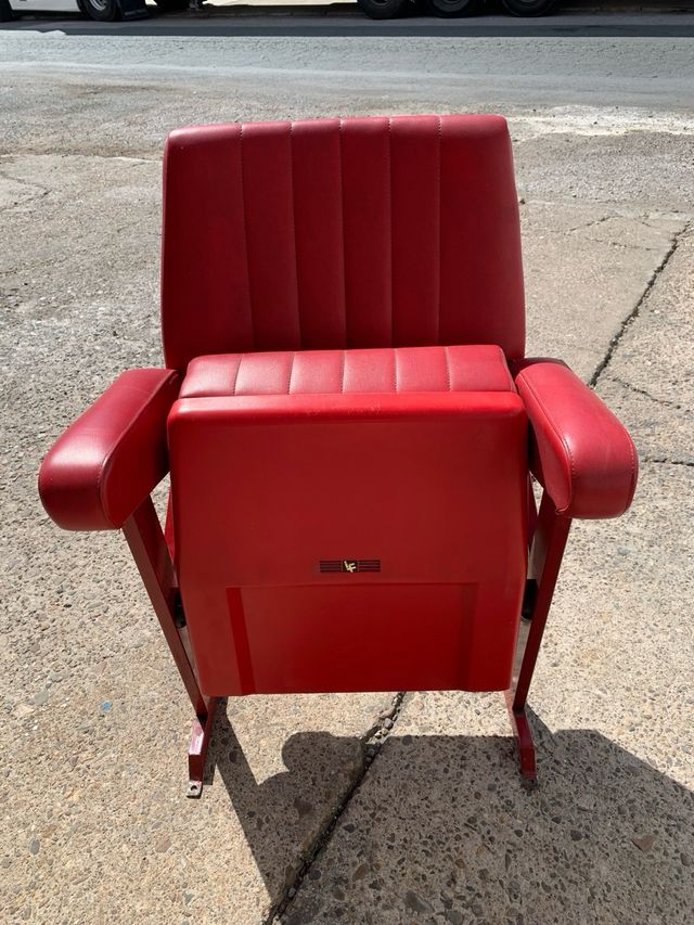 Butacas cine teatro vintage rojas