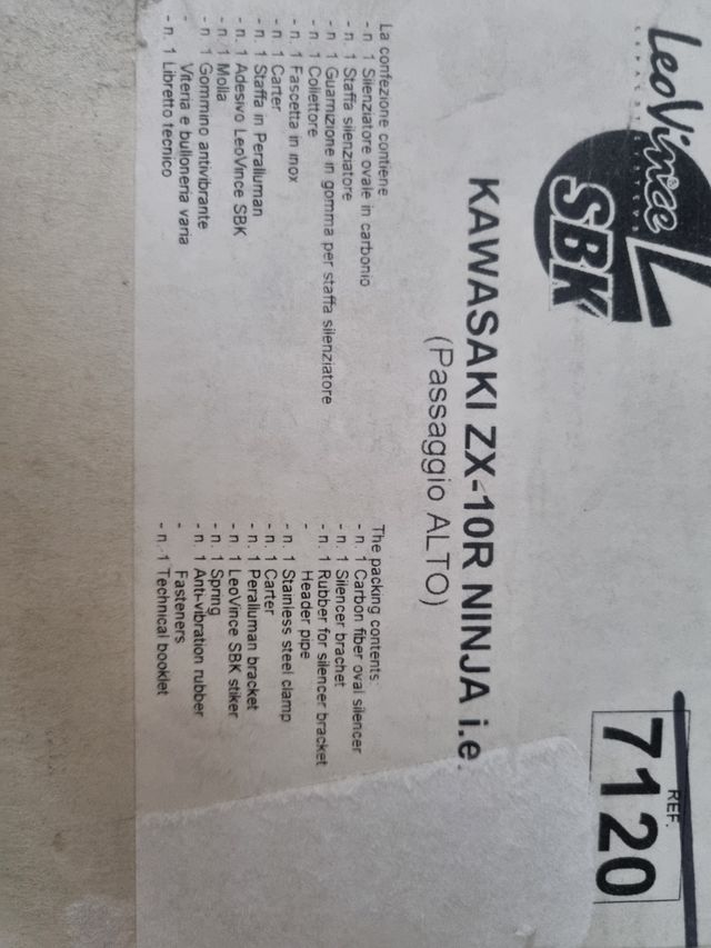 Escape LeoVince Carbono ZX-10R 2004 2005