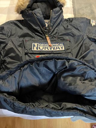 Geographical Norway - Abrigo azul marino talla M
