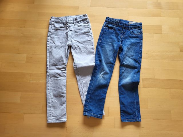 2 pantalones tejanos niño 7-8 años