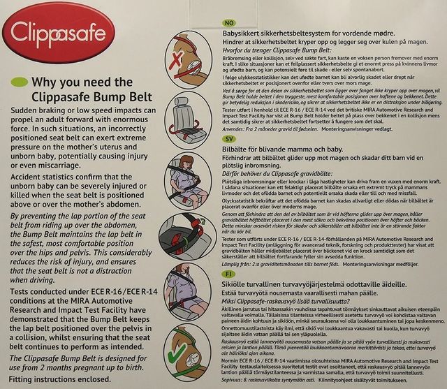 Cinturón seguridad embarazo Clipsafe