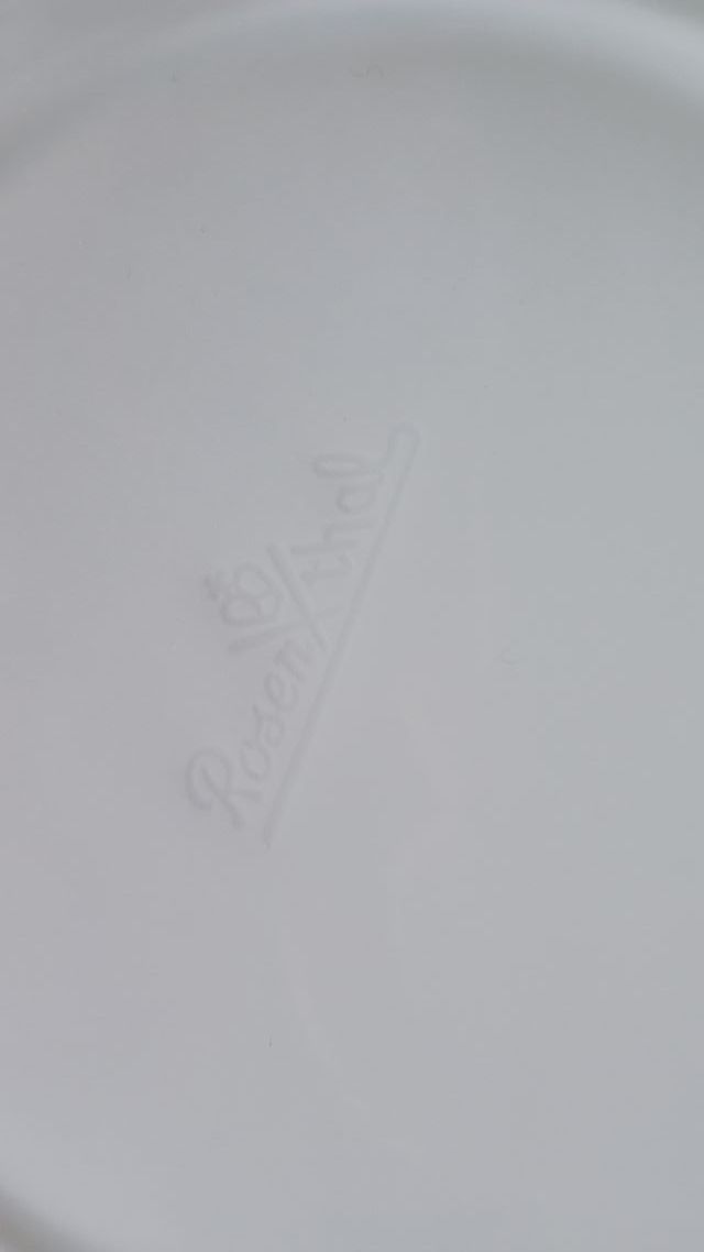 Casseruola Rosenthal bianca in porcellana