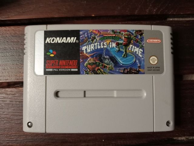 SNES Ninja Turtles IV Turtles in Time - Konami