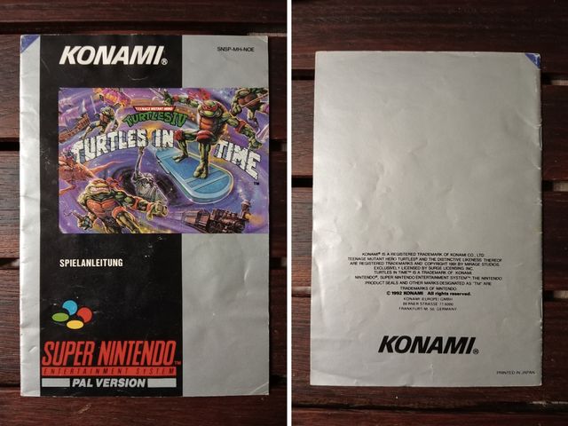 SNES Ninja Turtles IV Turtles in Time - Konami