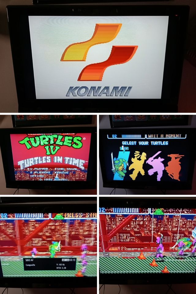 SNES Ninja Turtles IV Turtles in Time - Konami