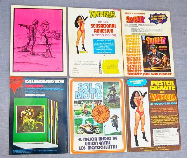 Lote IV, 6 cómics Dossier Negro años 70