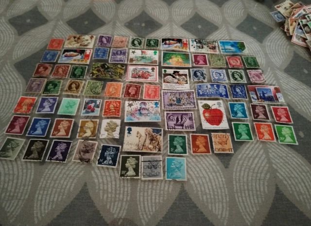 Sellos Reino Unido usados 450.