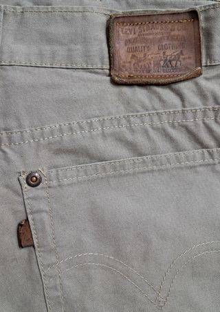 Levi's W30 L34 Etiquetas de cuero.