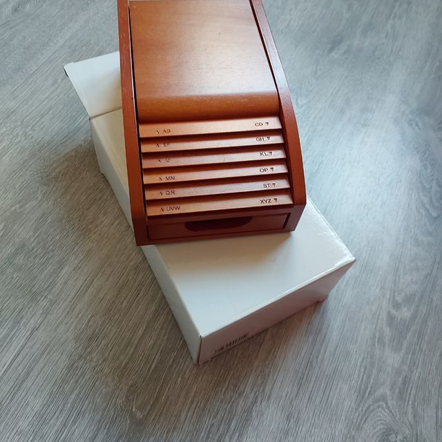 Agenda Telefono Madera Vintage