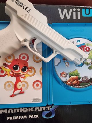 Wii U  Juego cocoto +  pistola.