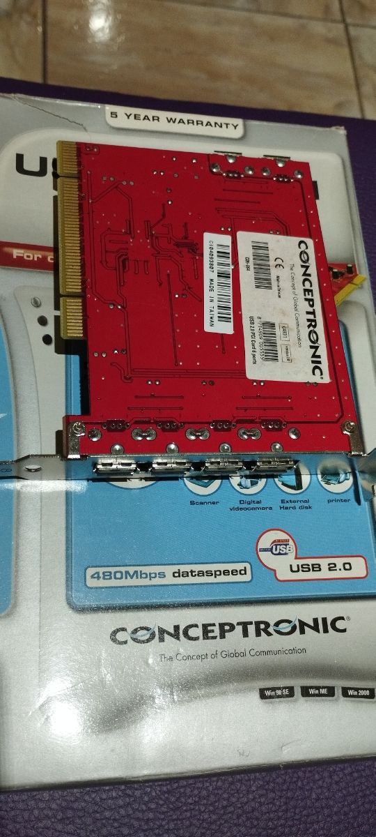 Tarjeta Conceptronic USB 2.0 - 480Mbps