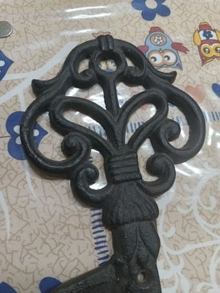 Appendiabiti Chiave Metallo Nero