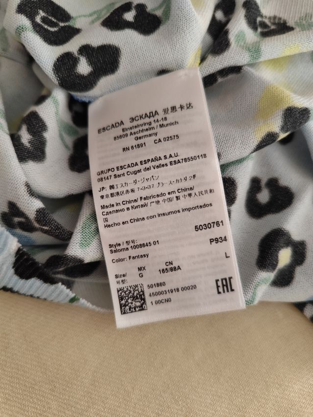 Camiseta Escada nueva TL