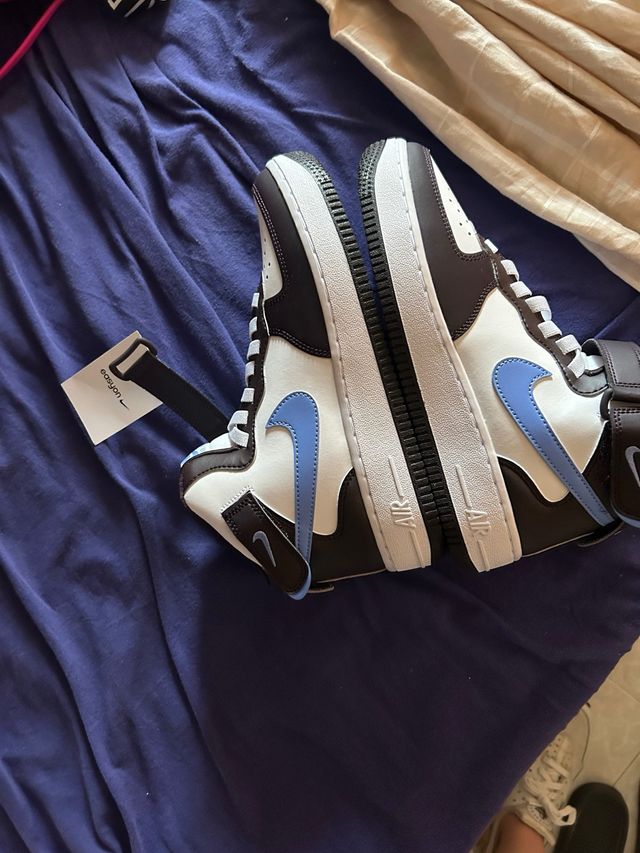 Nike Air Force 1 Mid Marrón-Blanco