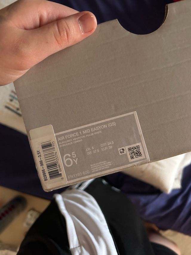 Nike Air Force 1 Mid Marrón-Blanco