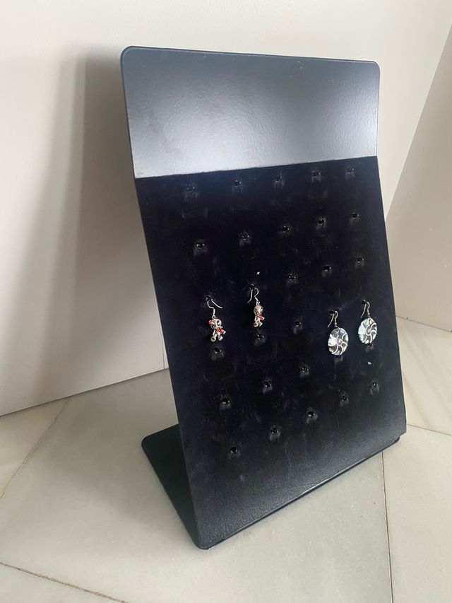Expositor pendientes - negro