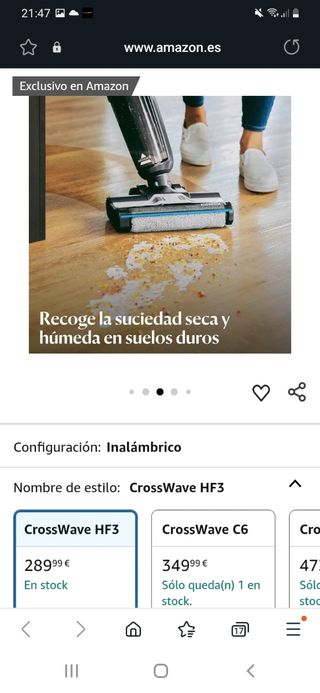 BISSELL CrossWave HF3 aspiradora