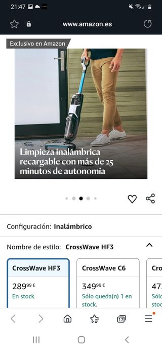 BISSELL CrossWave HF3 aspiradora