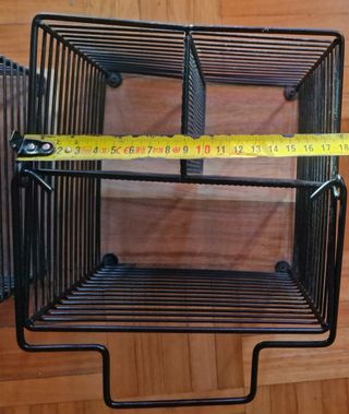 2 Servilleteros Metálicos Negros