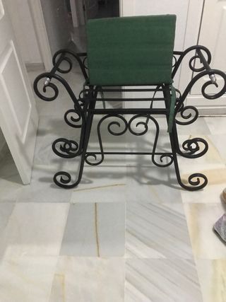 Banco forja artesanal hecho a mano solo recoger