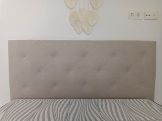 Cabecero cama gris - tapizado