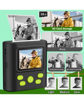 ★ Cámara Autoimpresión de fotos B/N para niños