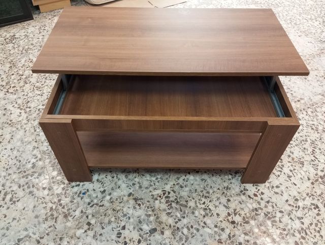 Mesa centro extensible marrón