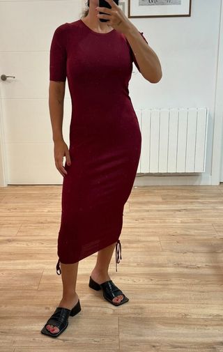 Vestido midi rojo verano