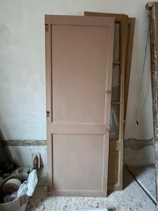 Puerta madera maciza vintage