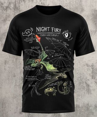 pack de camisetas Night Fury 