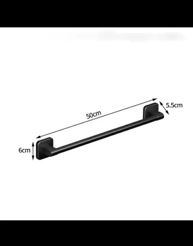 Toallero Baño - Negro