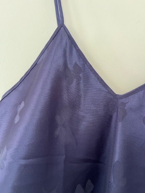 Camicia notte viola farfalle