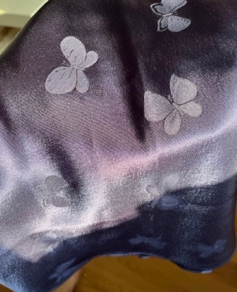 Camicia notte viola farfalle