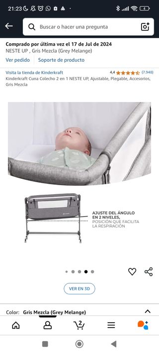 Cuna colecho Kinderkraft Neste Up