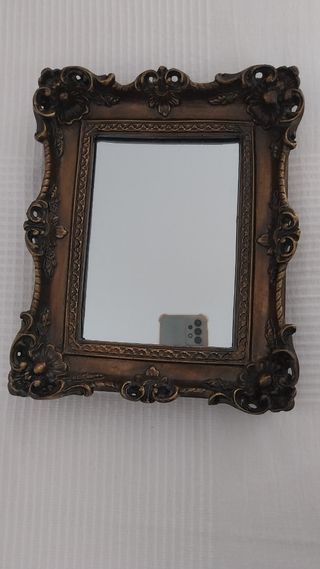 Espejo antiguo marco dorado