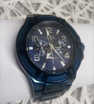 Reloj Guess azul hombre W0218G4, caja original