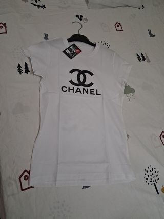 Camiseta Chanel blanca talla S