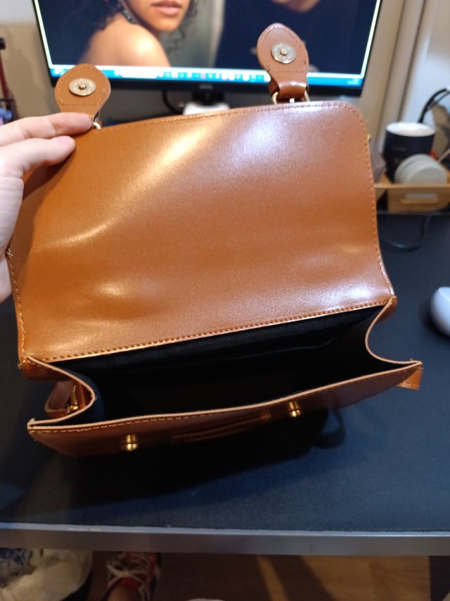 Bolso bandolera marrón