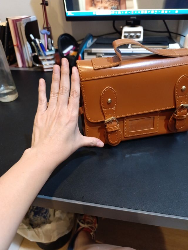 Bolso bandolera marrón