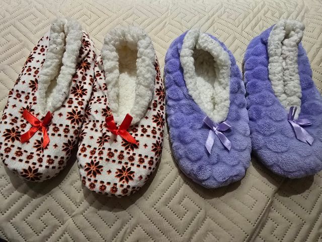 Pantuflas cálidas - 2 pares