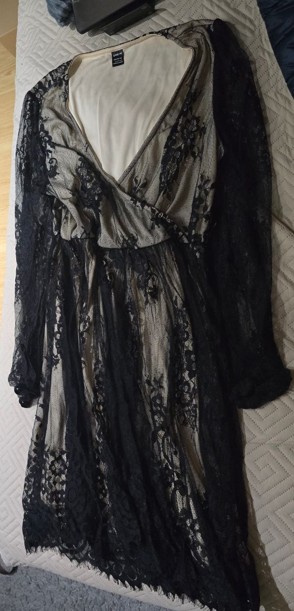 Vestido SHEIN encaje negro L