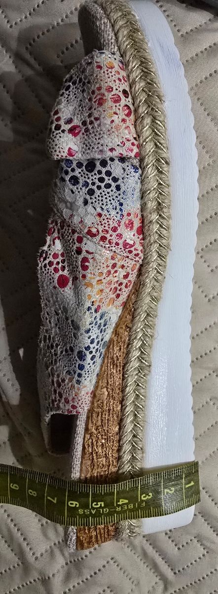 Sandalias plataforma multicolor talla 38